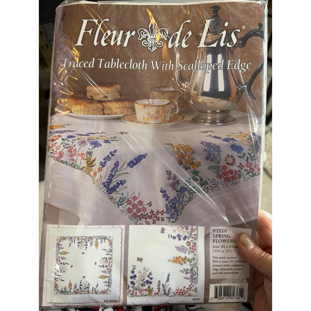 Cottagecore Cross Stitch Bundle Set of 4 Americana Teddy Bear Floral - Picture 9 of 11